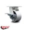 Service Caster 4 Inch Kingpinless Semi Steel Wheel Swivel Caster with Brake SCC-KP30S420-SSR-SLB - alternate 2